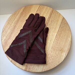Isotoner Warm-Ups by Aris Women’s Maroon Vintage Lined Gloves